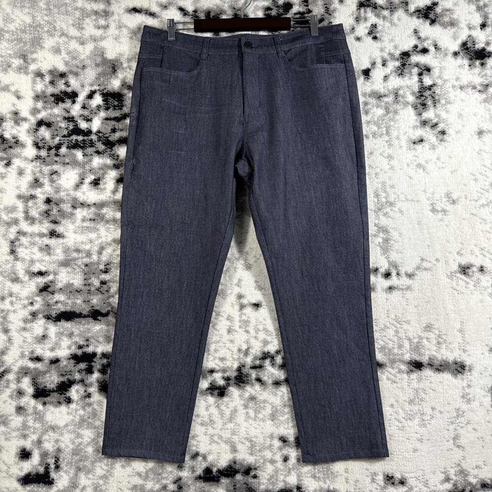 BYLT Everyday Pant 2.0 Mens‎ Size 36x27 Slim Fit Dark Wash Comfort Stretch Denin
